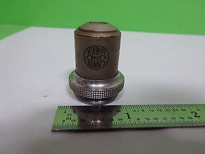 MICROSCOPE PART OBJECTIVE VINTAGE BAKER LONDON 2/3" 10X OPTICS AS IS BIN#H7-A-18