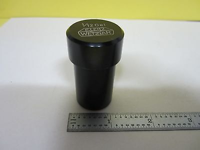 MICROSCOPE PART EMPTY PLASTIC OBJECTIVE CONTAINER LEITZ GERMANY AS IS BIN#U2-20