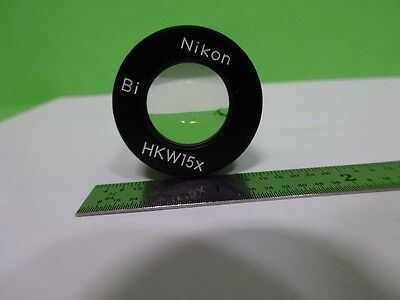 MICROSCOPE PART EYEPIECE OCULAR NIKON JAPAN HKW15X Bi OPTICS AS IS #AF-E-04