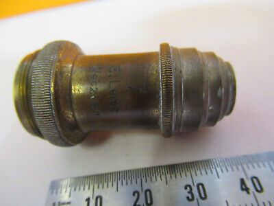 ANTIQUE LEITZ GERMANY OBJECTIVE "7" LENS MICROSCOPE PART AS PICTURED &A2-FT-86