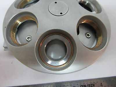 MICROSCOPE PART POLYVAR LEICA REICHERT NOSEPIECE AS IS FOR OPTICS BIN#1E-P-25