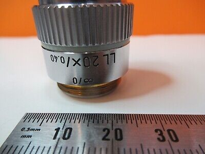 LEITZ OBJECTIVE LL20X INFINITY LENS MICROSCOPE OPTICS AS PICTURED &14-B-37