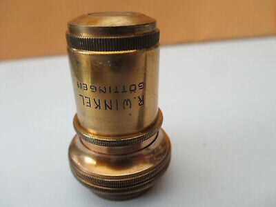 ANTIQUE R. WINKEL APO OBJECTIVE LENS MICROSCOPE PART AS PICTURED &F2-A-110