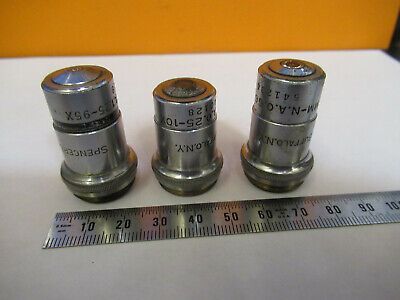 AO AMERICAN OPTICS OBJECTIVE SPENCER LOT MICROSCOPE PART AS PICTURED &8y-a-102