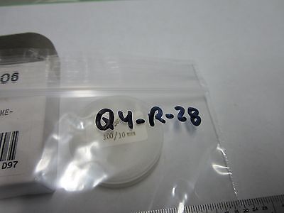 MICROSCOPE PART MXE20206 EYEPIECE MICROMETER NICE OPTICS BIN#Q4-R-28