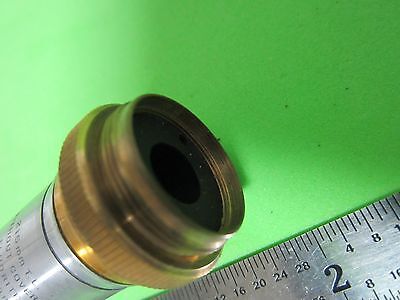 OPTICAL VINTAGE MICROSCOPE OBJECTIVE BAUSCH LOMB FLUORITE OPTICS BIN#40-81