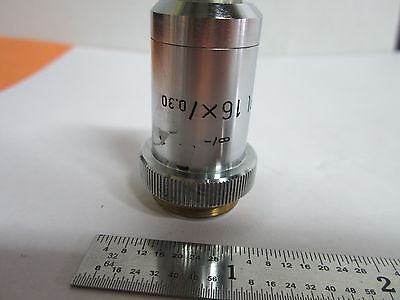 MICROSCOPE OBJECTIVE LEITZ WETZLAR GERMANY 16X INFINITY OPTICS BIN#A3-F-13