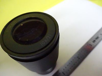 MICROSCOPE PART NIKON JAPAN EYEPIECE  10X/21  OPTICS AS IS BIN#X3-10