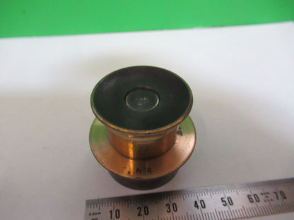 ANTIQUE BRASS RARE UK ENGLAND EYEPIECE MICROSCOPE PART AS PICTURED P2-B-22