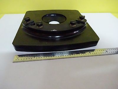 MICROSCOPE PART VINTAGE AO STAGE TABLE AMERICAN OPTICS AS IS BIN#X4-05