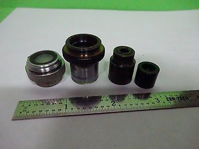 LOT 4 EA MICROSCOPE OBJECTIVES LENSES ASSORTED OPTICS #W1-05