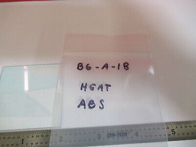 OPTICAL COATED HEAT ABSORBING GLASS PLATE  OPTICS AS PICTURED &B6-A-18