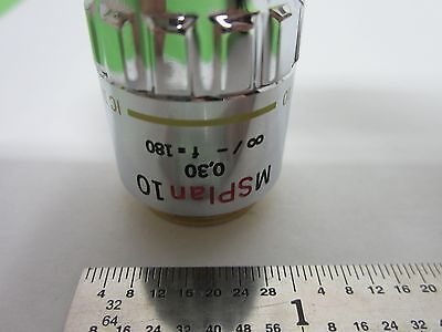 MICROSCOPE PART OBJECTIVE OLYMPUS MSPLAN 10X DIC INFINITY OPTICS BIN#F2-27