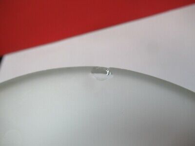 LARGE GLASS PLATE STAGE GLASS 6" DIAMETER MICROSCOPE PART AS PICTURED &Q1-A-74