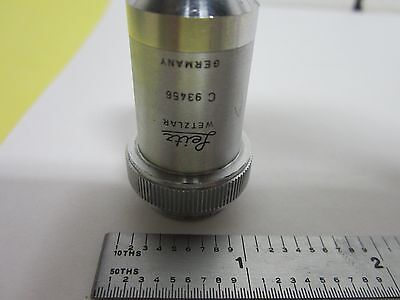 MICROSCOPE PART OBJECTIVE LEITZ PL 16X OPTICS AS IS BIN#H6-19