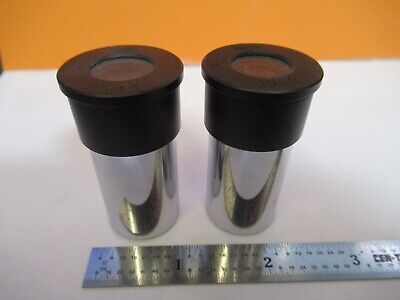 WILD SWISS EYEPIECE PAIR 10xK OCULAR MICROSCOPE PART OPTICS AS PICTURED 7B-B-198