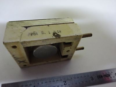 ANTIQUE QUARTZ RADIO CRYSTAL U.S. 1944 MOTOROLA WWII FREQUENCY CONTROL #W7-58