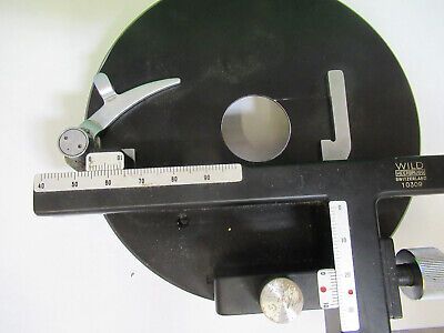 WILD HEERBRUGG SWISS M11 XY STAGE TABLE MICROSCOPE PART AS PICTURED &A9-B-24