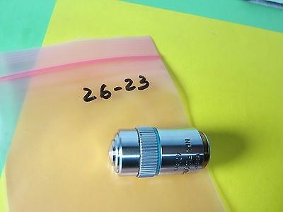 OPTICAL MICROSCOPE OBJECTIVE FLUOTAR 40X NPL LEITZ WETZLAR GERMANY OPTICS #26-23