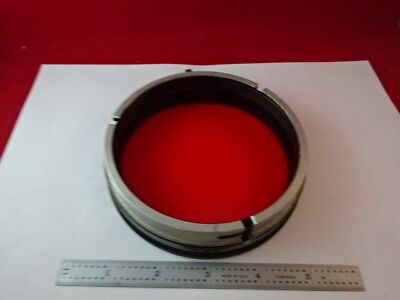 OPTICAL MOUNTED A-RED FILTER GLASS EASTMAN KODAK OPTICS AS IS #50-A-07