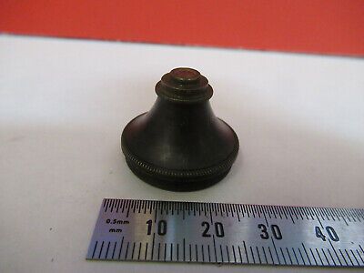 ANTIQUE BRASS NACHET OBJECTIVE FRANCE MICROSCOPE PART AS PICTURED &F6-B-25