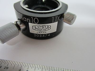 MICROSCOPE OBJECTIVE PART OLYMPUS JAPAN DIC MPLAN10 OPTICS NOMARSKI BIN#B3-W-9