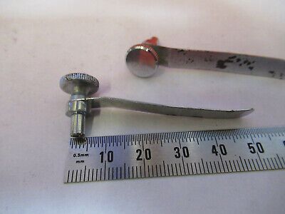 ANTIQUE WOLFE WETZLAR PAIR CLIPS MICROSCOPE PART AS PICTURED 8Y-A-25