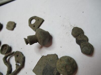 ANTIQUE BRASS BRONZE LOT MEDIEVAL ??? from EUROPE BOG FIND AS PICTURED &3-DT-12