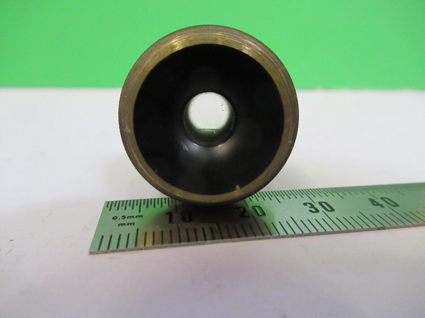 ANTIQUE BRASS BAUSCH LOMB OBJECTIVE  MICROSCOPE PART OPTICS AS PICTURED Z6-A-108