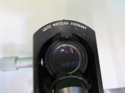 LEITZ WETZLAR CONDENSER + IRIS SM-LUX MICROSCOPE PART AS PICTURED &Z5-A-06