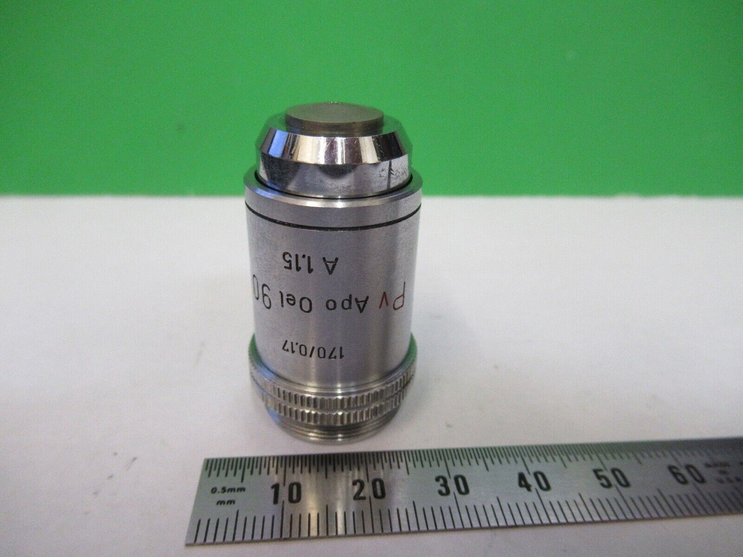 ERNST LEITZ GERMANY APO  Pv 90X /170 MICROSCOPE PART AS PICTURED 8X-A-34