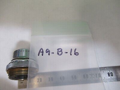 VINTAGE OBJECTIVE BAUSCH LOMB 3.5X OPTICS MICROSCOPE PART AS PICTURED &A9-B-16