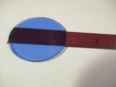 ZEISS GERMANY BLUE GLASS FILTER OPTICS MICROSCOPE PART OPTICS &FT-5-143