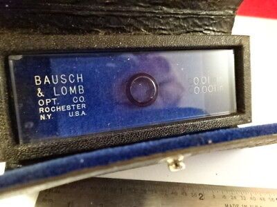 BAUSCH LOMB OPTICAL MICROSCALE CALIBRATION STANDARD OPTICS AS PICTURED &R7-A-19