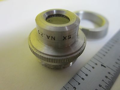 MICROSCOPE PART OBJECTIVE AO AMERICAN OPTICS 5X AS IS BIN#T7-41