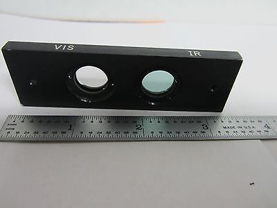 MICROSCOPE PART SLIDE INFRARED VISIBLE VIS IR OPTICS AS IS BIN#K5-30