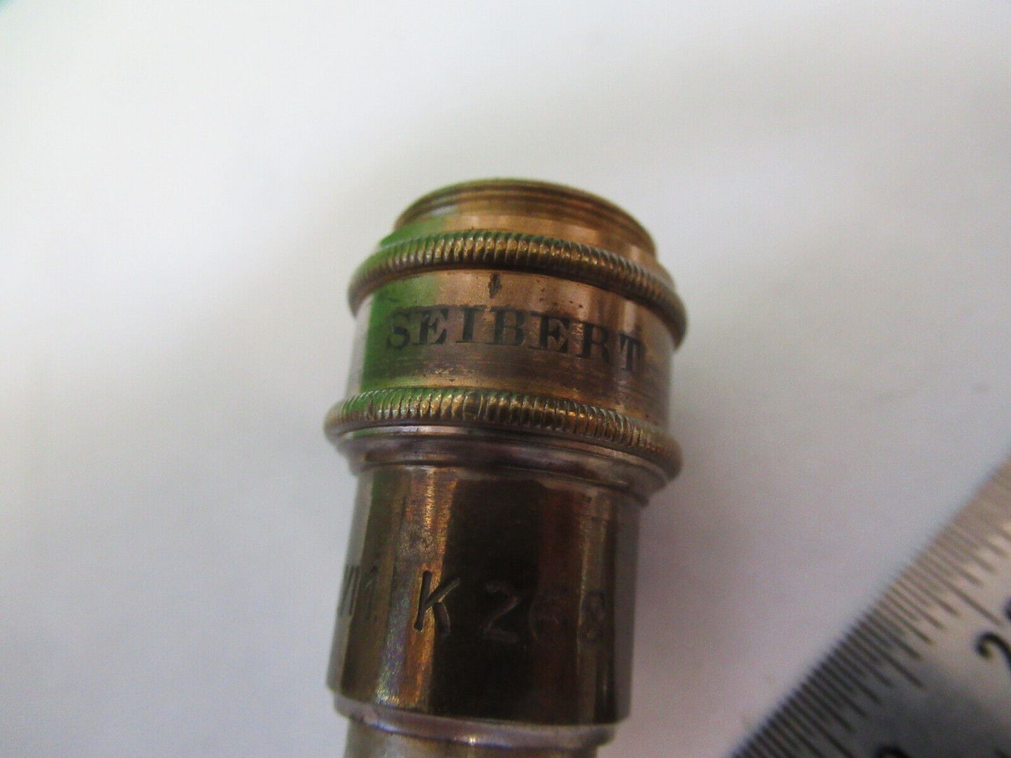 ANTIQUE SEIBERT GERMANY OBJECTIVE RARE MICROSCOPE PART AS PICTURED R2-B-35