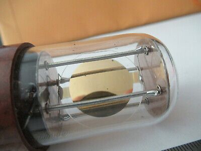 ANTIQUE QUARTZ CRYSTAL BLILEY 1 MHz RARE GLASS HOLDER FREQUENCY CONTROL #F3-A-04