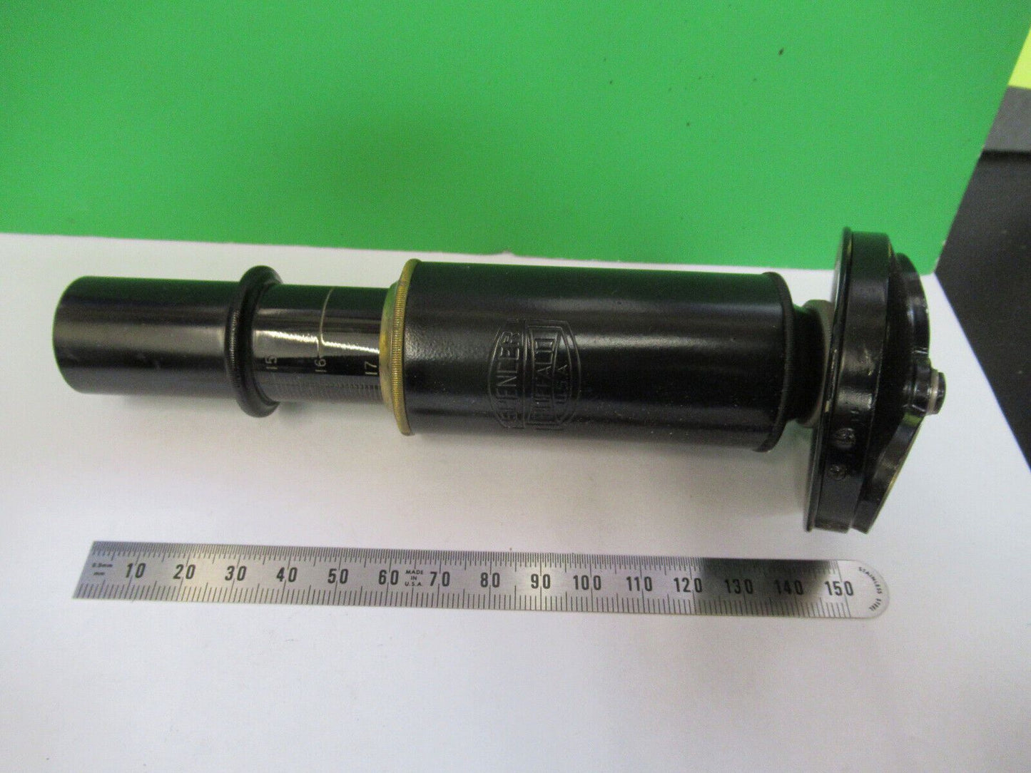 ANTIQUE SPENCER TUBUS + NOSEPIECE MICROSCOPE PART OPTICS AS PICTURED #Z6-A-101