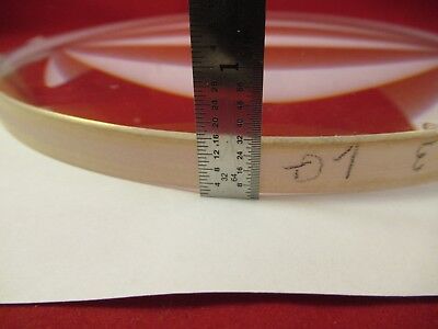 HUGE OPTICAL CONVEX CONCAVE LENS 8.25" DIAMETER GLASS THICK PRO OPTICS &M3-A-02