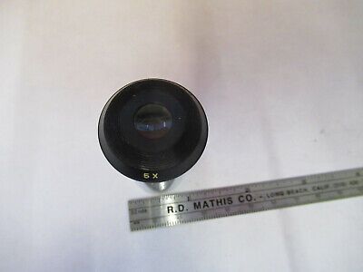 ANTIQUE BAUSCH LOMB EYEPIECE 5X OPTICS MICROSCOPE PART AS PICTURED &8z-a-114