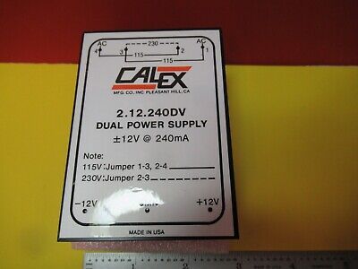 CALEX ELECTRIC POWER SUPPLY CONVERTER 2.12.240DV 12V 115V AS PICTURED &16-C-51