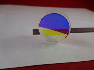 OPTICAL FLAT DICHROIC FILTER LENS OPTICS AS PICTURED &7C-A-08