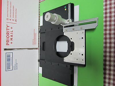 LEITZ WETZLAR GERMANY STAGE MICROMETER TABLE SPECIMEN MICROSCOPE OPTICS BN#N1-10