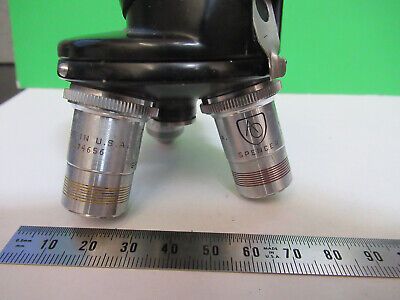 AO SPENCER NOSEPIECE + OBJECTIVES LENSES MICROSCOPE PART AS PICTURED &3-C-19