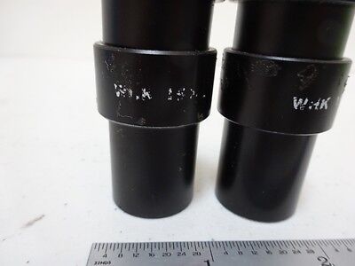 MICROSCOPE PART LOT EYEPIECES OLYMPUS 15X + RETICLE OPTICS AS IS BIN#N8-H-02