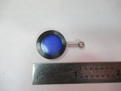 UNITRON MOUNTED BLUE GLASS FILTER MICROSCOPE PART OPTICS AS PICTURED &7B-B-189