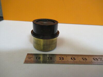 LEITZ WETZLAR L1204 BRASS MOUNT LENS OPTICS MICROSCOPE PART AS PICTURED #P6-A-10