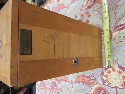 ANTIQUE BECK KASSEL CBS EMPTY WOOD CABINET for MICROSCOPE AS PICTURED &TD-5