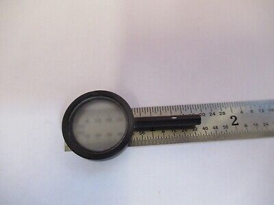 OPTICAL MOUNTED FILTER DIFFUSER MICROSCOPE PART OPTICS AS PICTURED &50-A-61